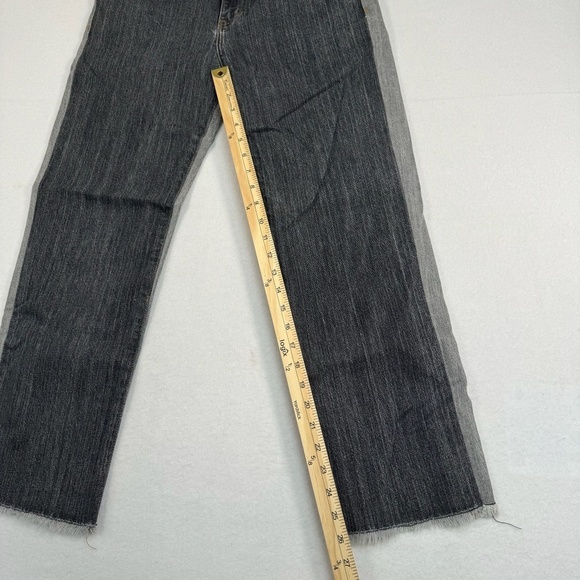 Elizabeth And James Jeans Womens Sz 28 Black Gray Holden Straight Leg High Rise - Picture 9 of 13